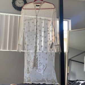 Cover up/ over button up shirt